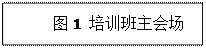 文本框: 图1 培训班主会场